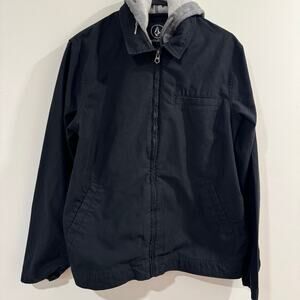 Mens Volcom Medium Hooded Jacket